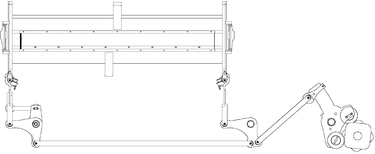 Cross woven opening device of weaving machine