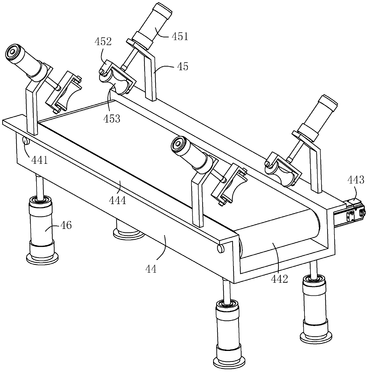 Plastic-steel winding pipe production line