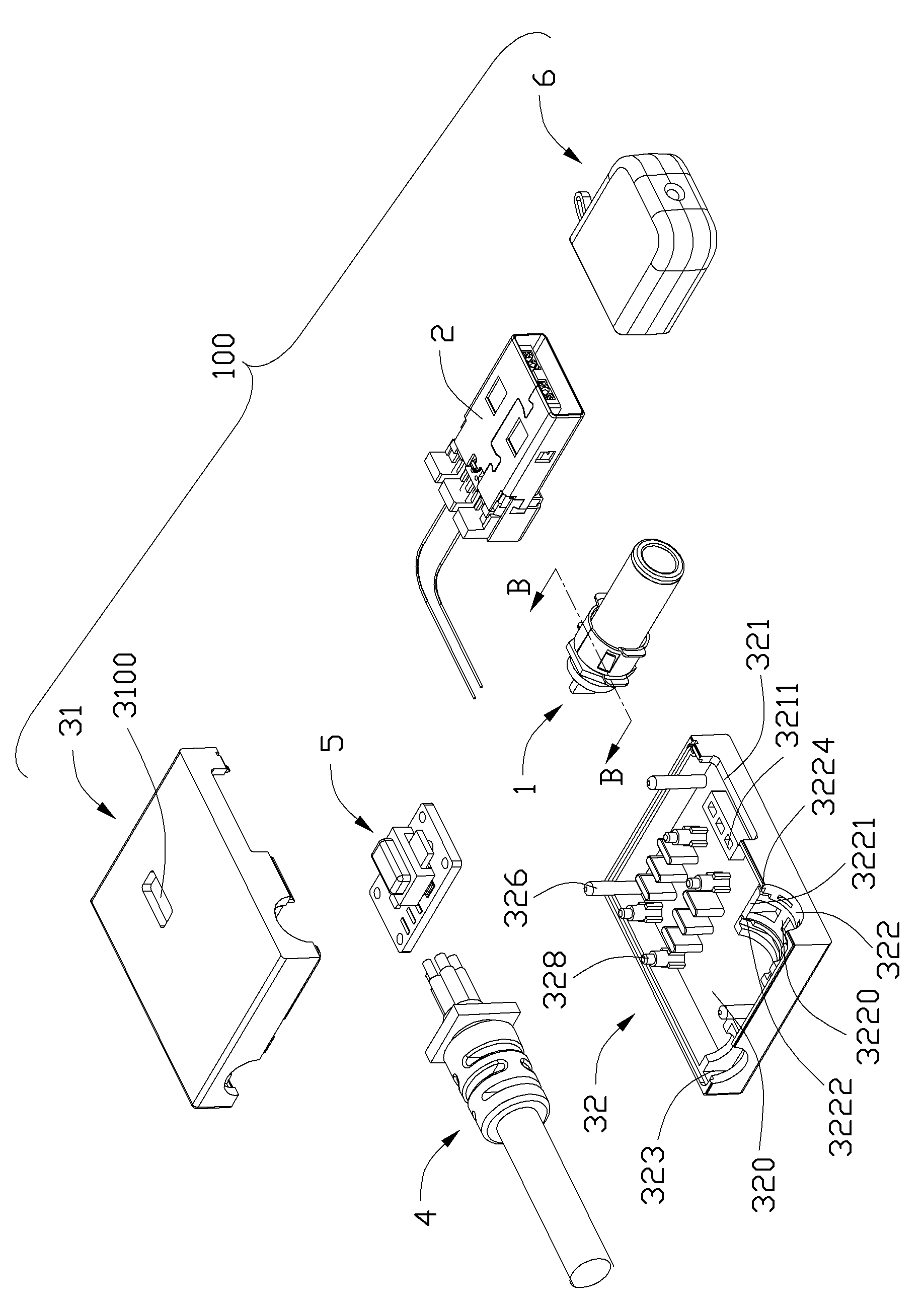 Cable connector component