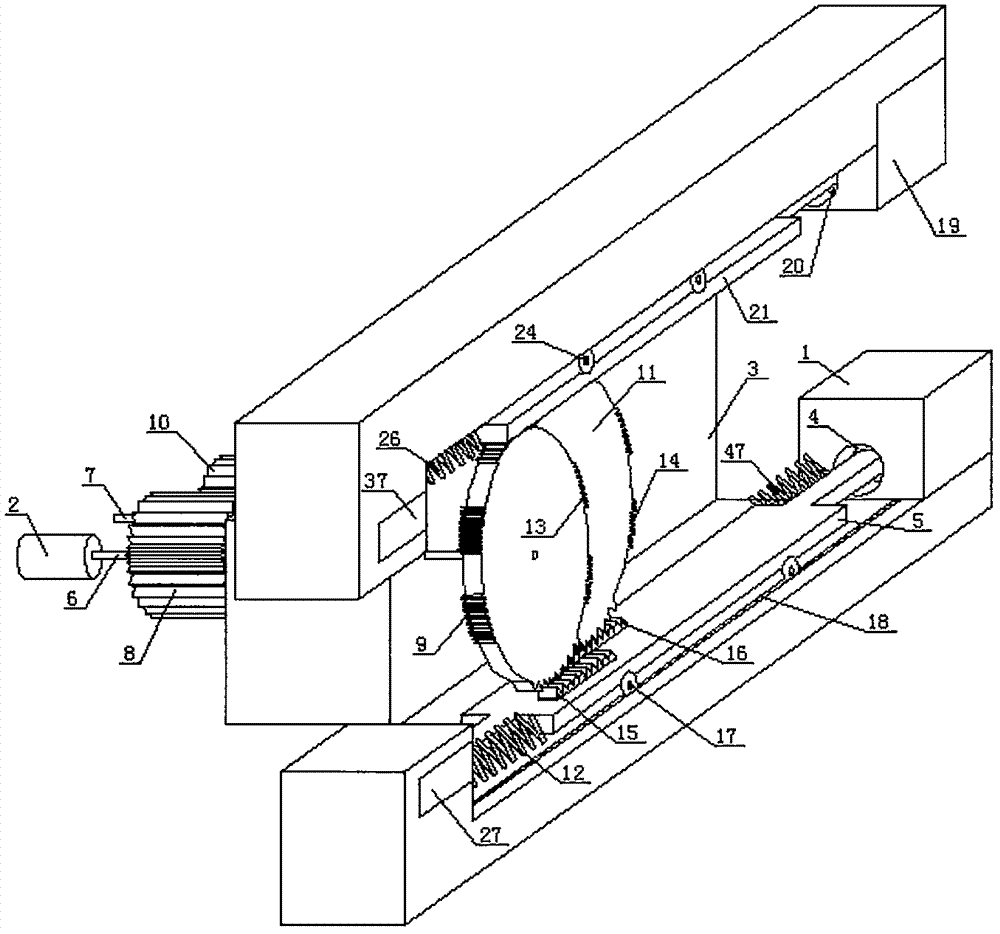 Push rod six-oscillating-tooth efficient lubricating driving parallel double-cylinder internal combustion engine