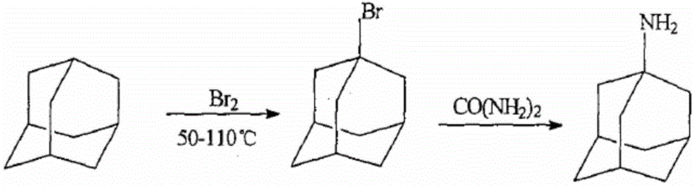 Process for high-yield preparation of amantadine hydrochloride