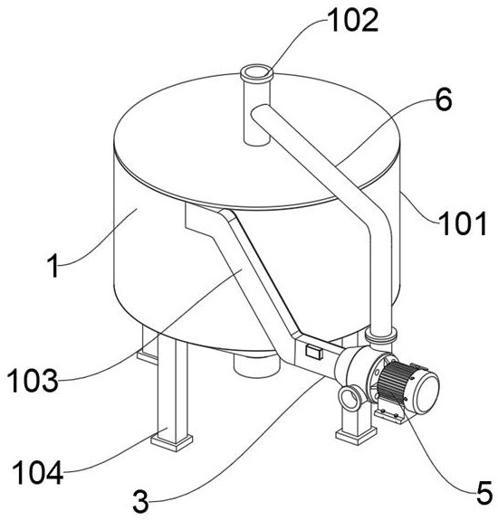 A cyclone type high-efficiency sedimentation device