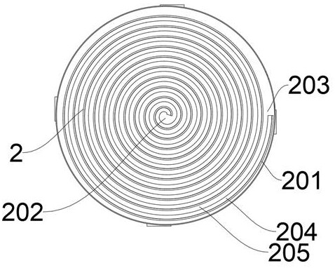 A cyclone type high-efficiency sedimentation device