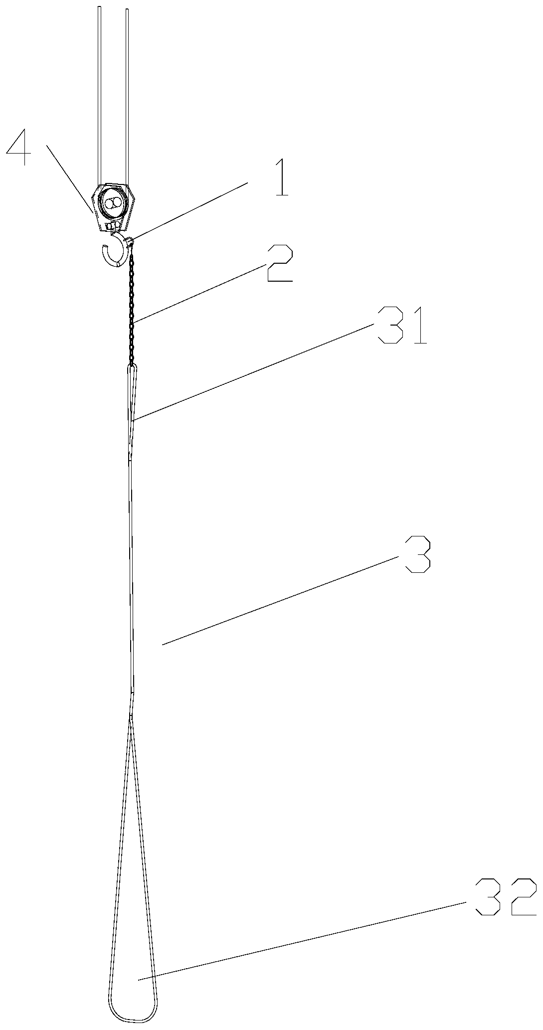 An automatic fall-off pile clamping device