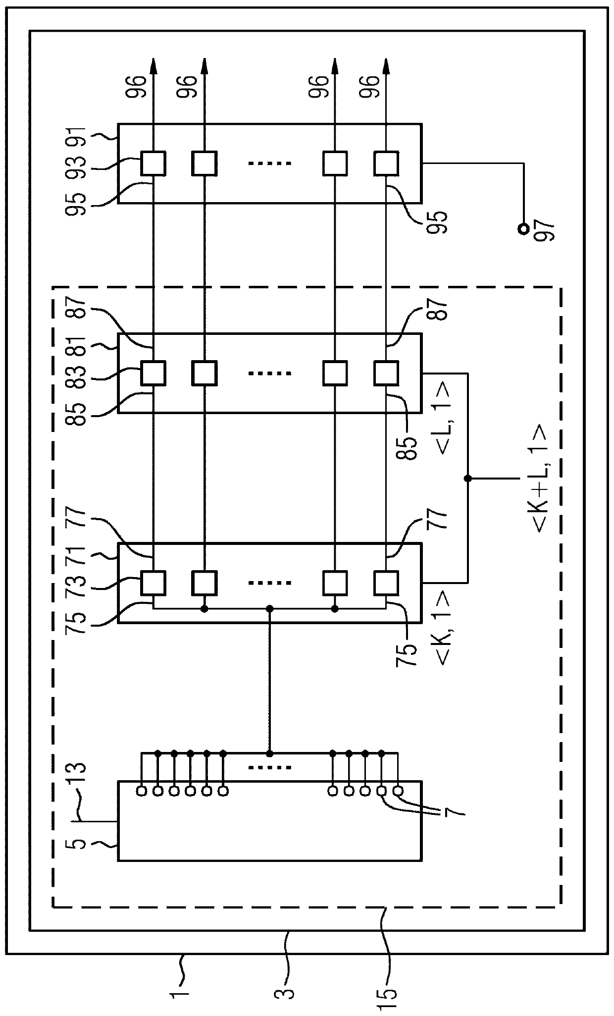 Digital-to-analog converter for multi-threshold counters that divide bits between resistor ladders and comparators