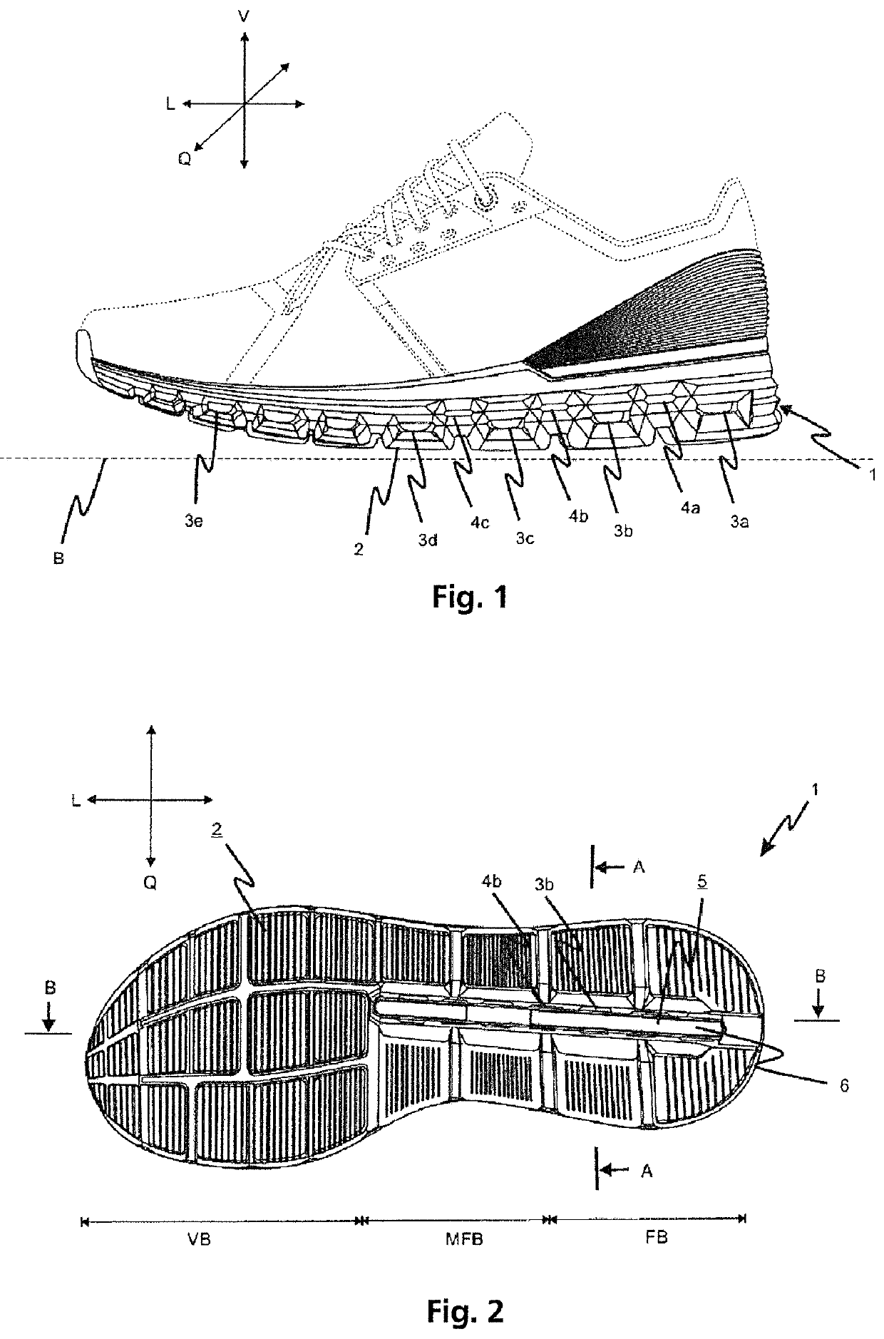 Running shoe sole comprising a soft-elastic midsole