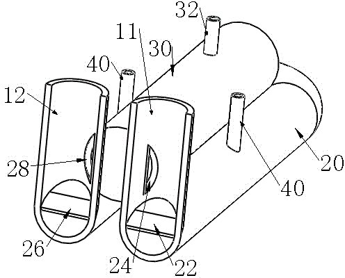 Curved ultra-long fermentation path methane generation device