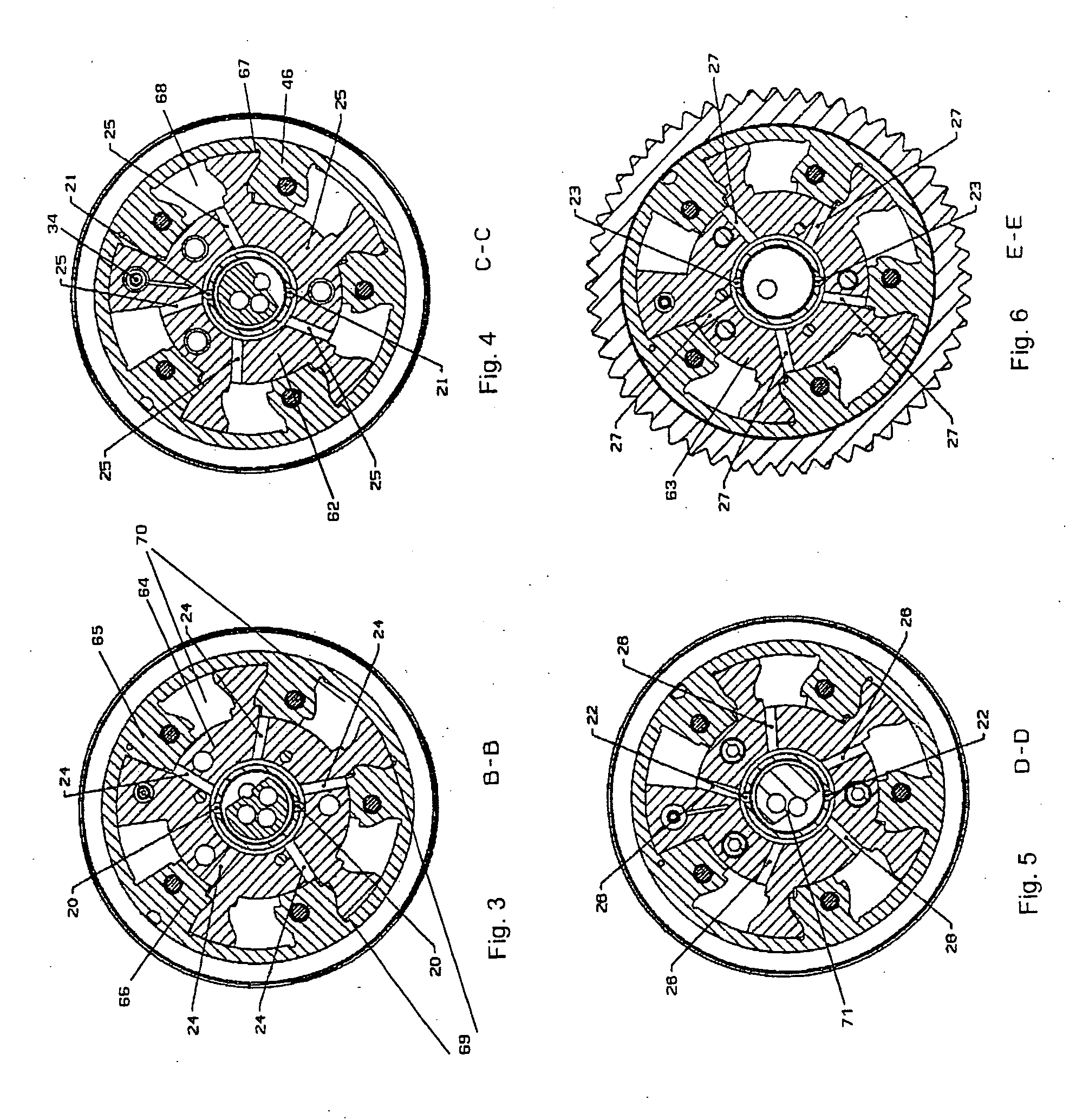 Doubled cam shaft adjuster in layered construction