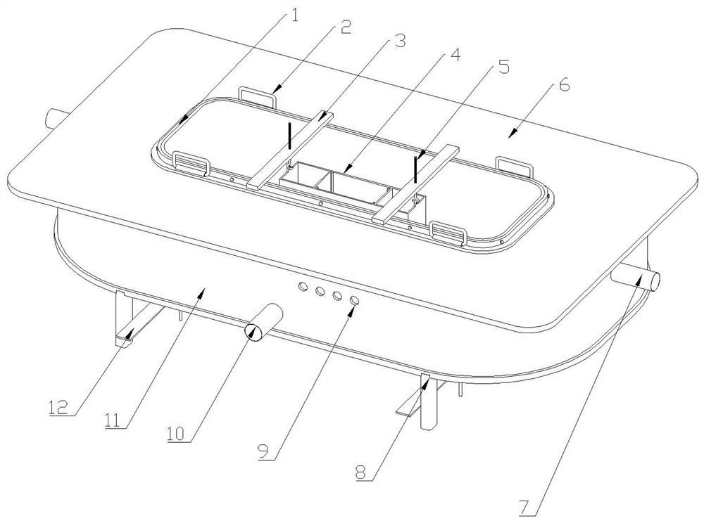 Electromagnetic semi-continuous casting device for high-casting-stress alloy cast ingot and method