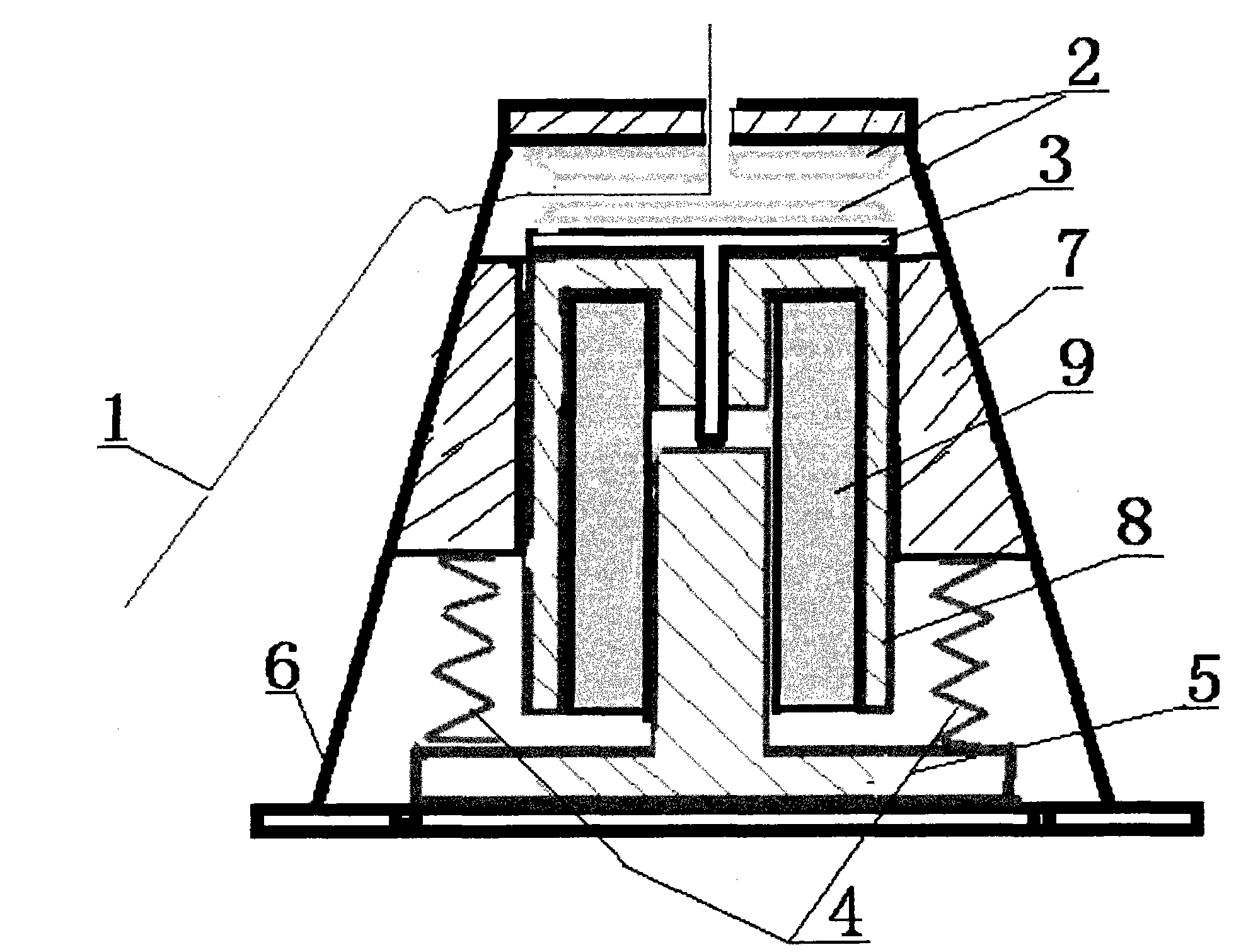 Coaxial electromagnetic compensating tensioner