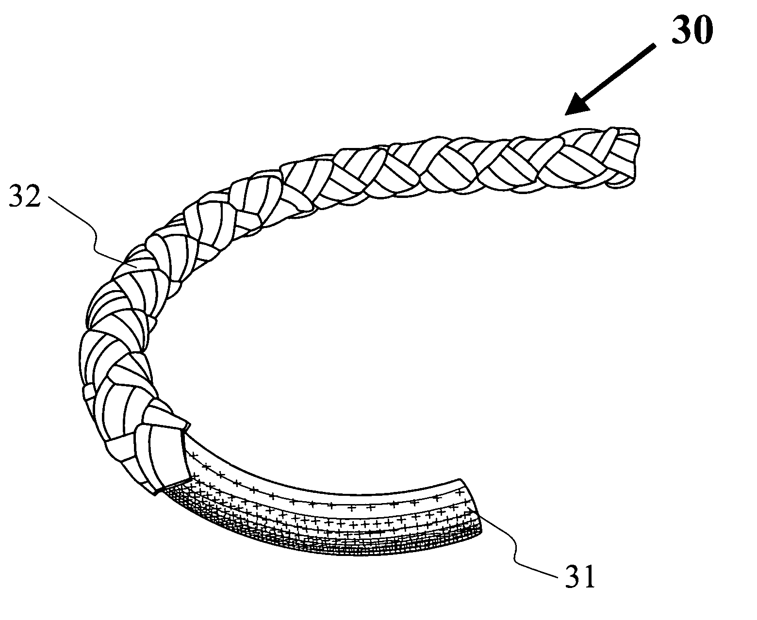 Omnidirectionally reflective buoyant rope