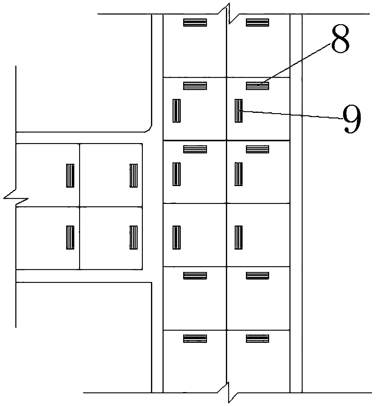 Protective guard with conveying belt capable of storing electricity and being charged