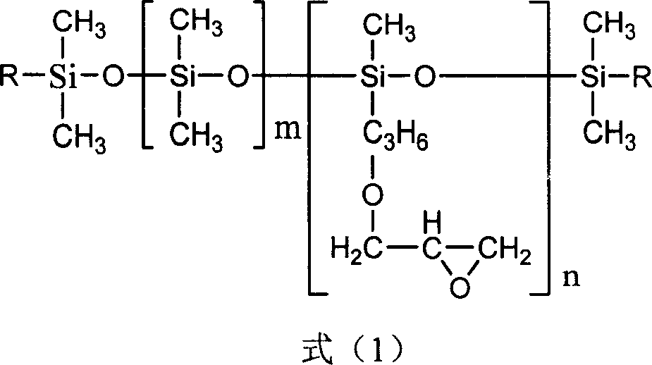 Epoxidation silicon oil modified three kinds of composite material of epoxy resin