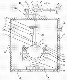 Laser cornea cutting device for experimental animal