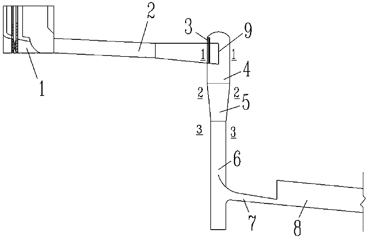 Swirl shaft flood discharging tunnel with volute chamber aerator