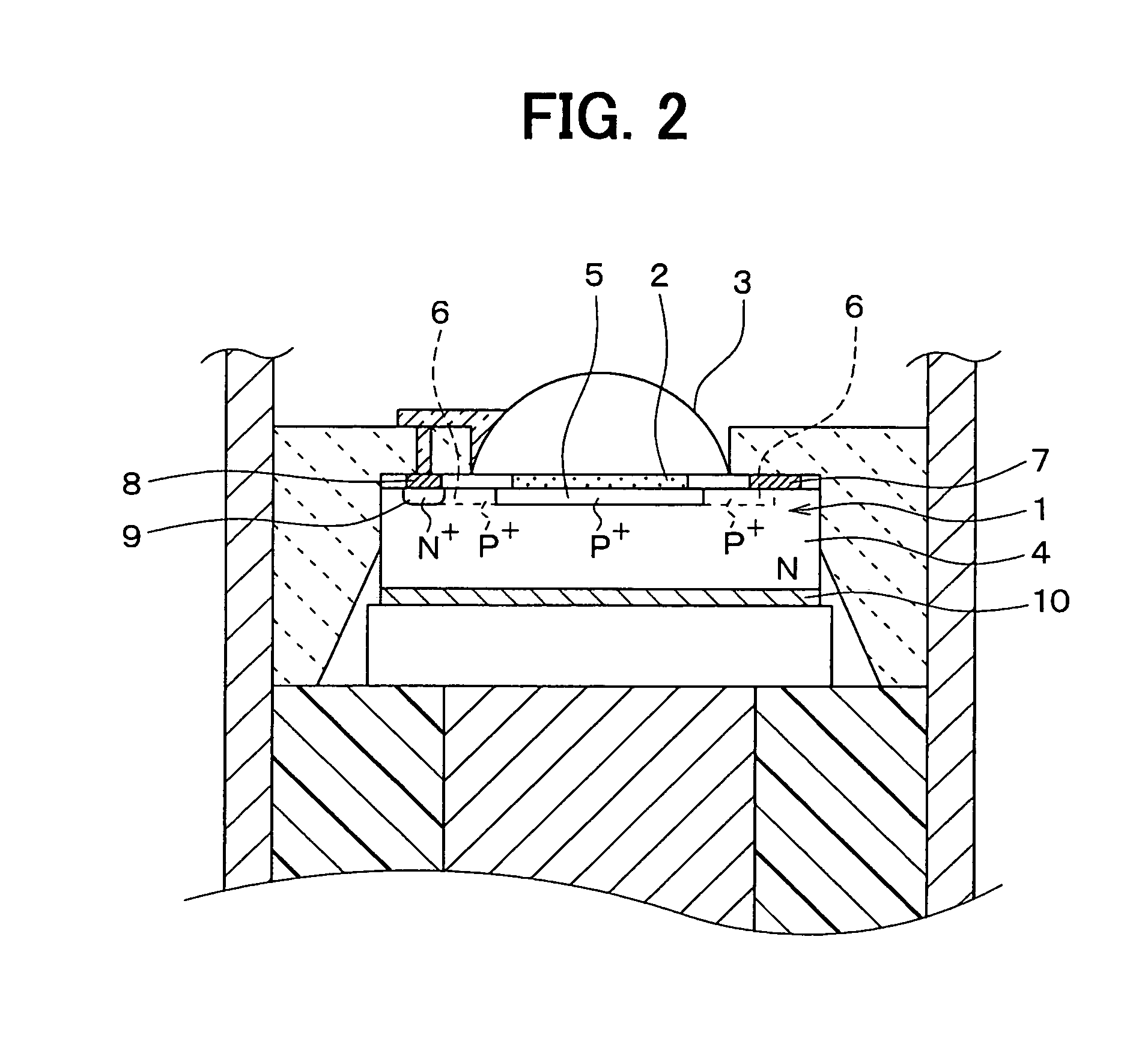 Pressure sensor having diaphragm