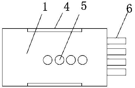 Electronic connector with detection device