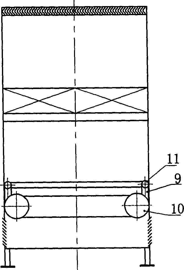 Ultra-low noise cooling tower with integrated structure dropping plate and water tank