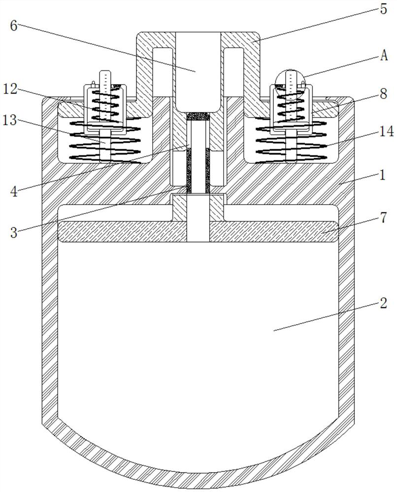 An automatic sampling tank for sewage based on pressure difference