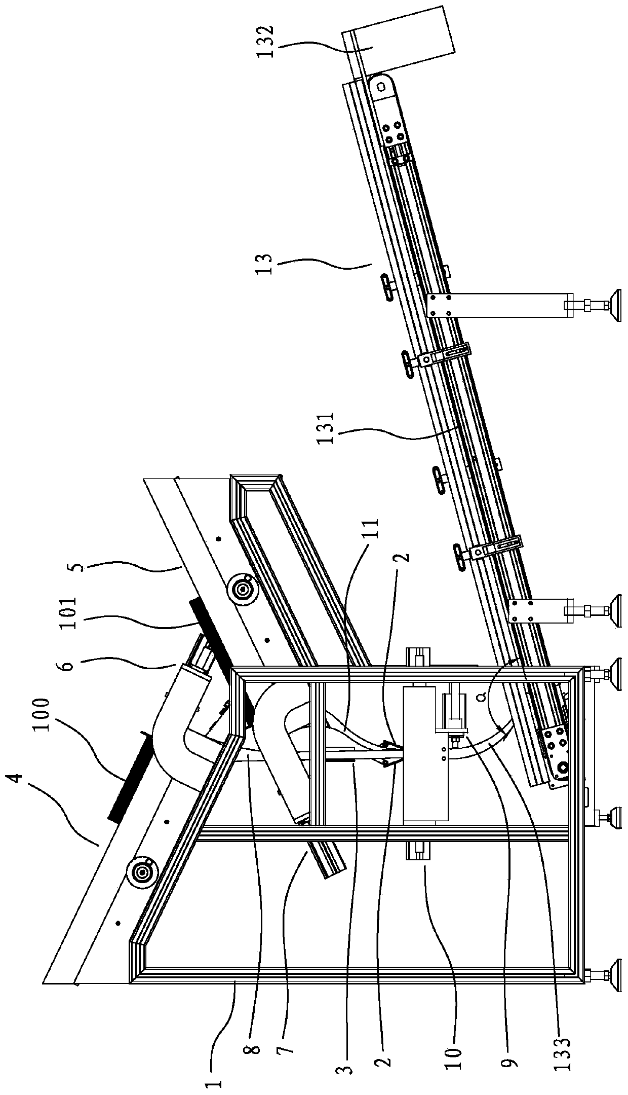 Automatic card clamping machine