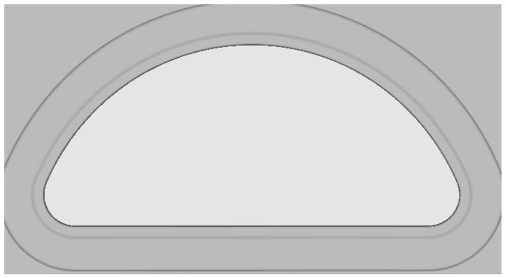 Precise hot forming method for metal forge piece with nearly-semi-oval thin web and large rib spacing