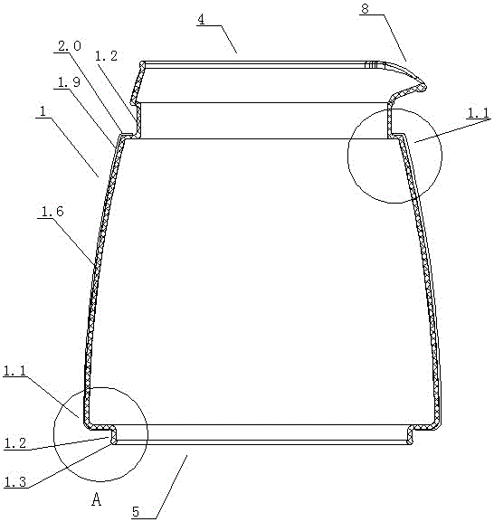 Heated explosion-proof glass spout