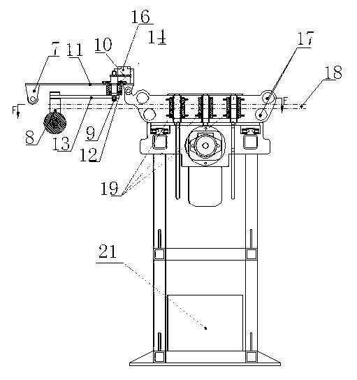 Rope guider for mining puffer