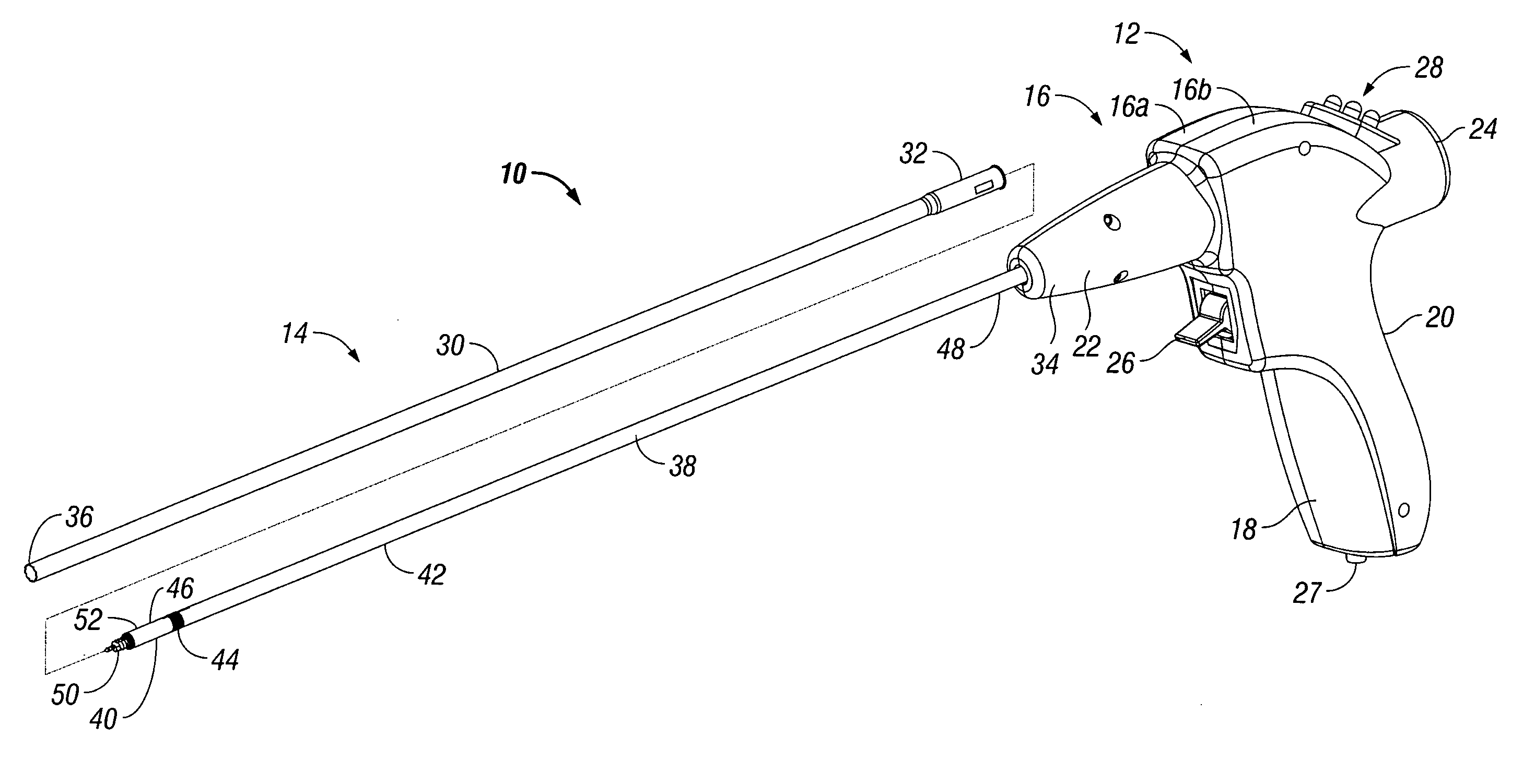 Powered tacker instrument