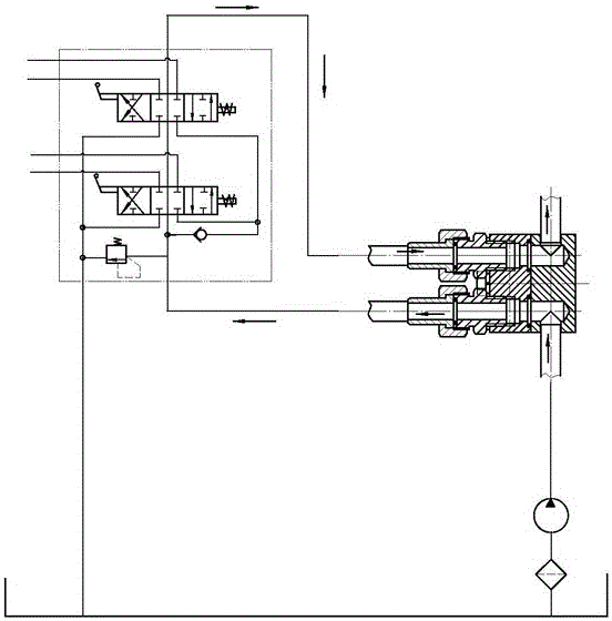 Hydraulic output connection structure used in conjunction with tractors and agricultural implements