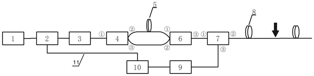 A dual-pulse optical fiber vibration sensing method based on time-delayed optical fiber