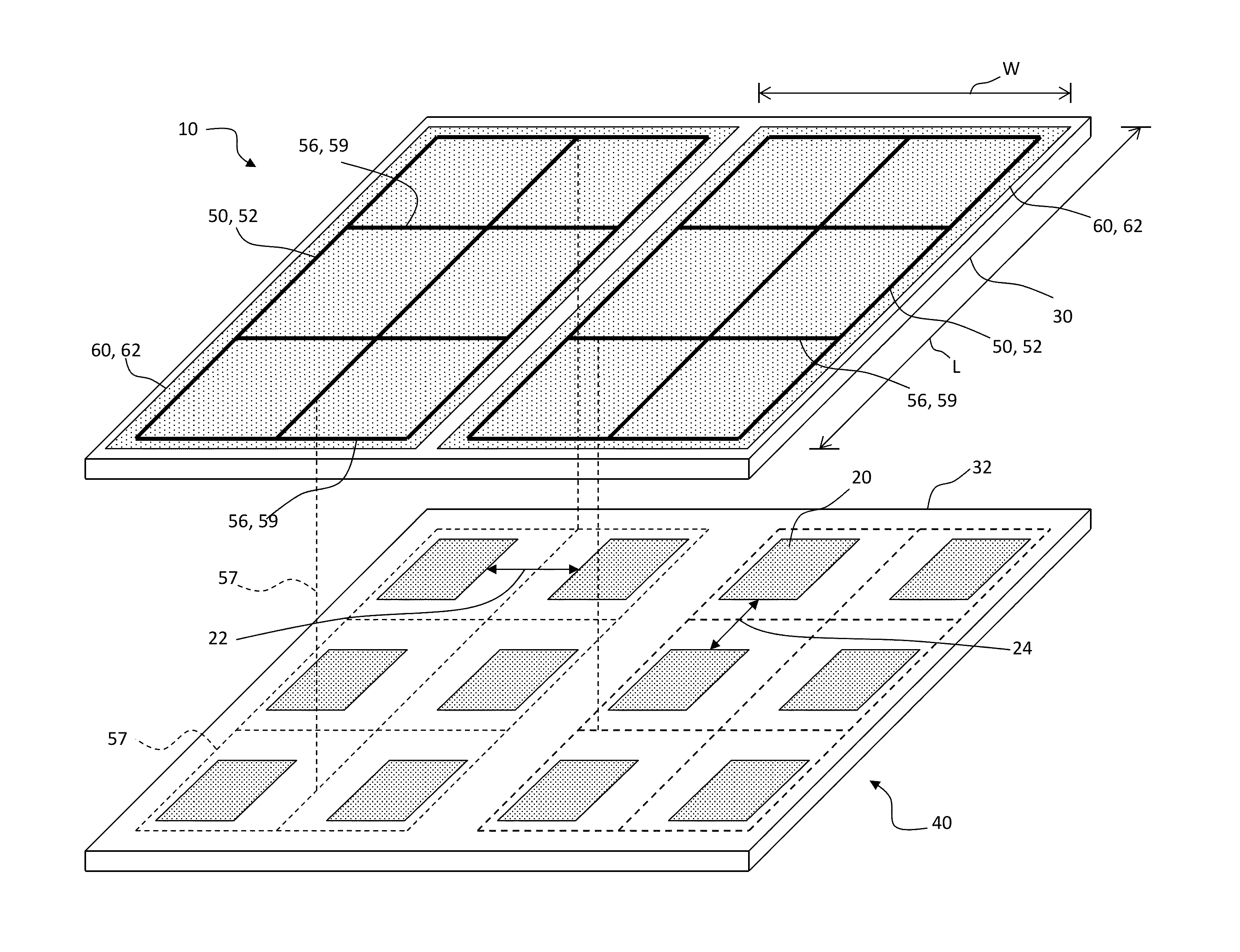 Making display device with pixel-aligned micro-wire electrode