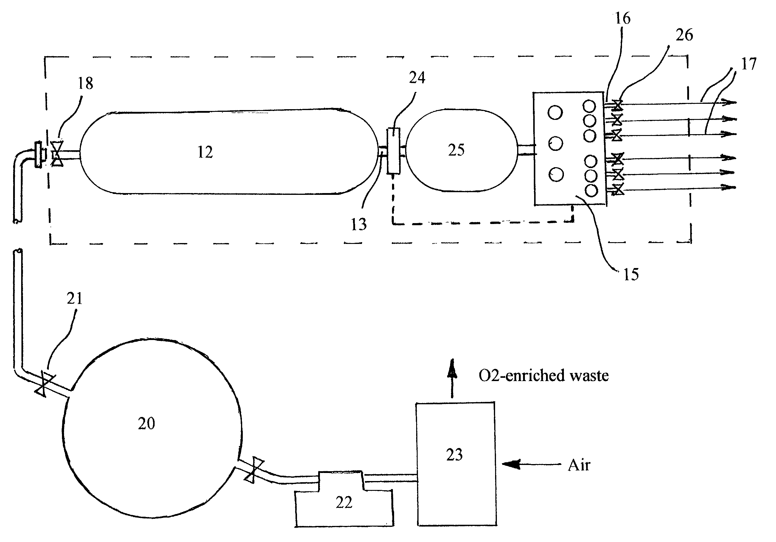 Mobile firefighting systems with breathable hypoxic fire extinguishing compositions for human occupied environments