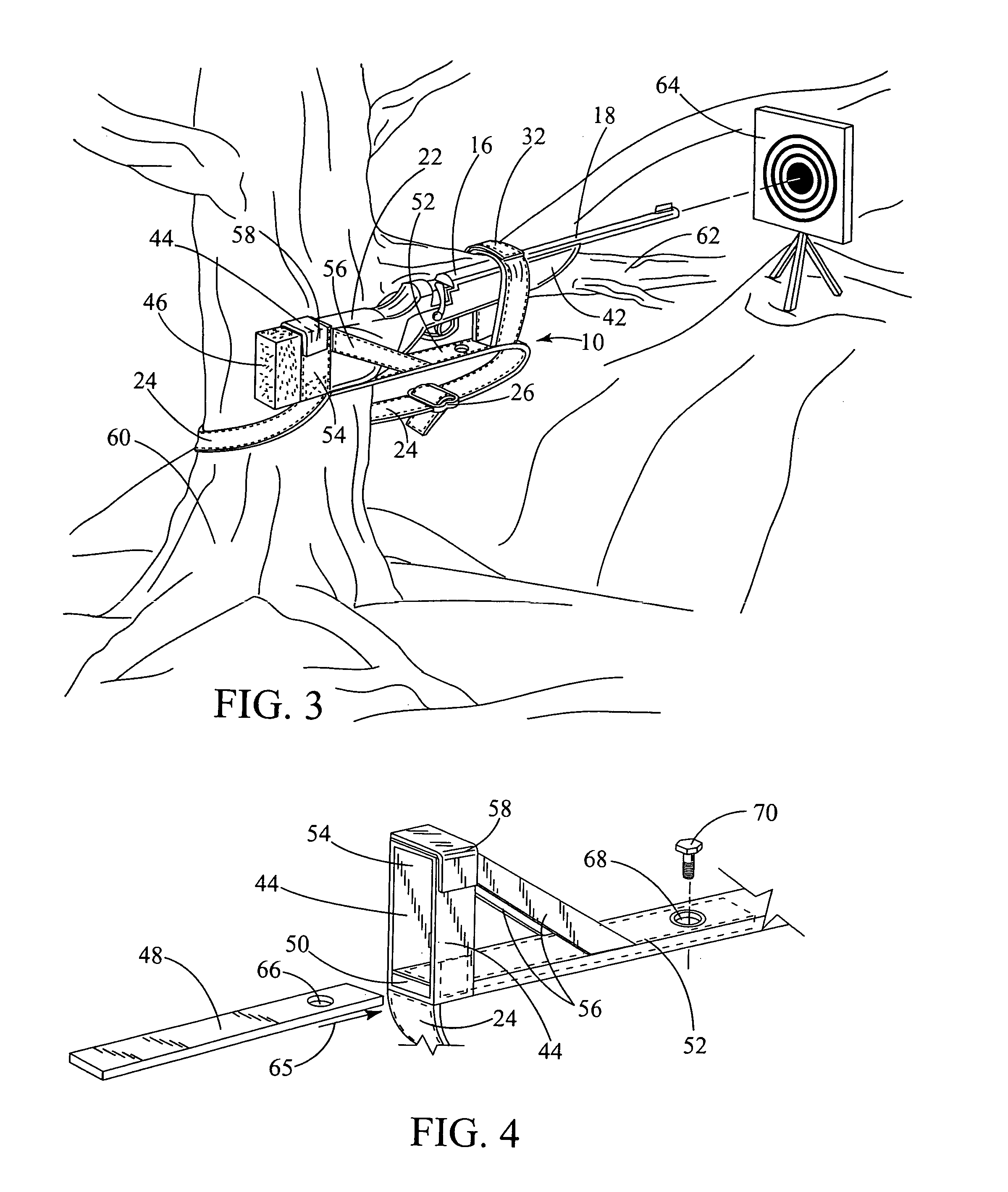 Rifle recoil absorbing strap assembly