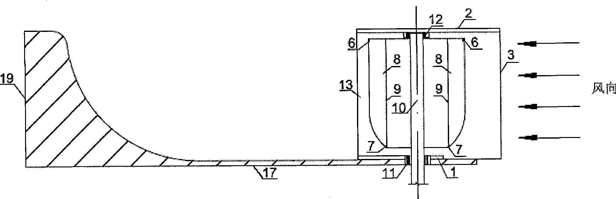 Turbo-type vertical shaft wind mill