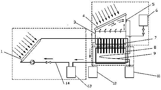 Solar-powered seawater desalination device