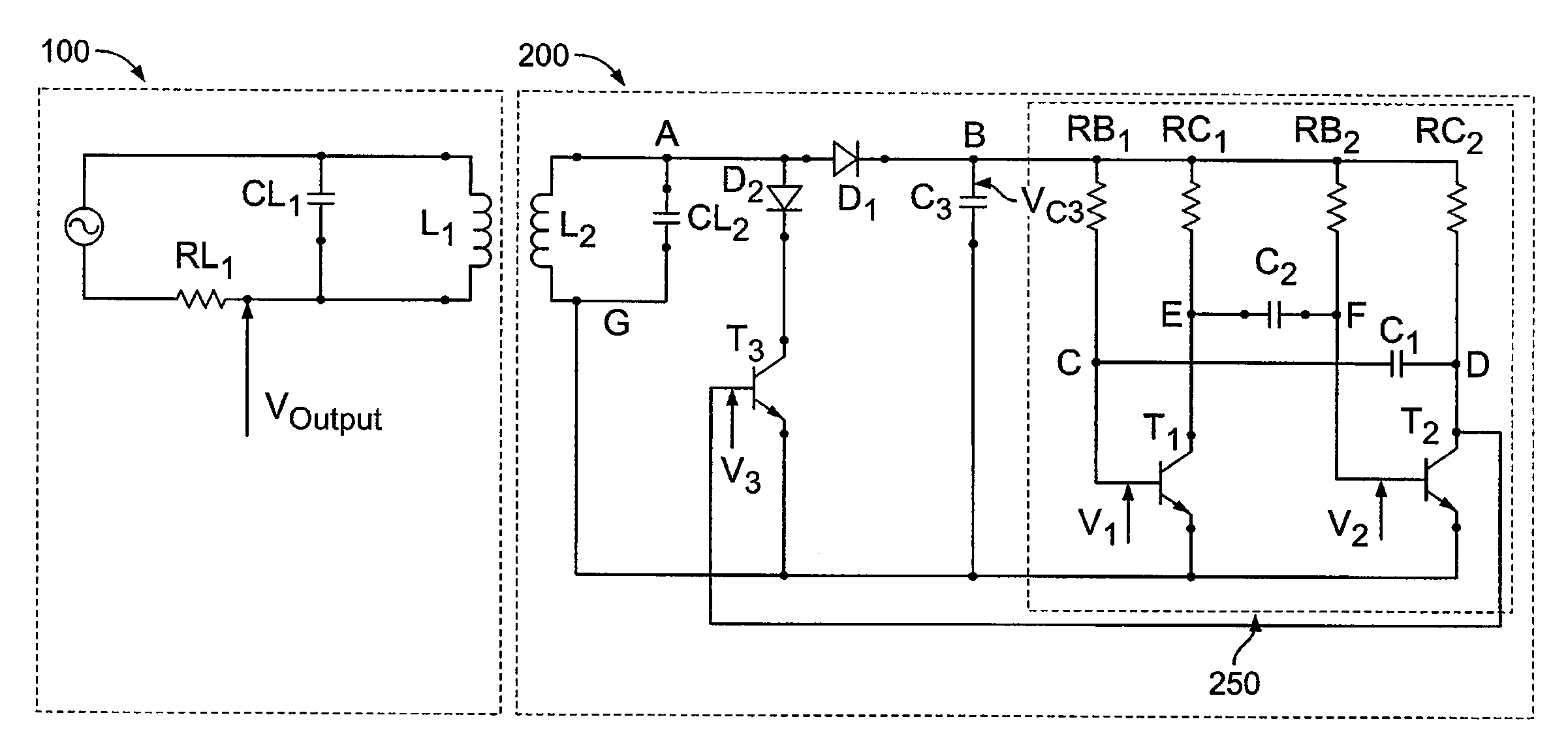 Circuit and method for contact-less transmission