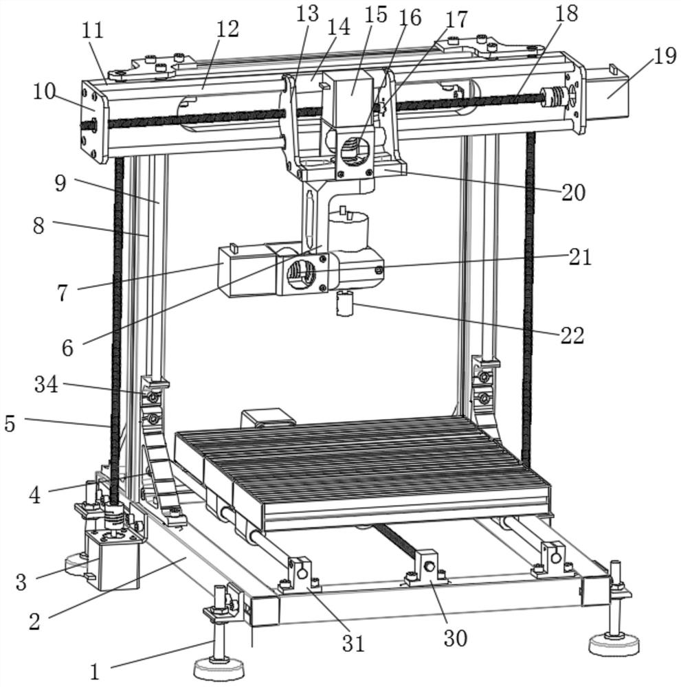 A fully automatic stone cutting device capable of recycling sewage