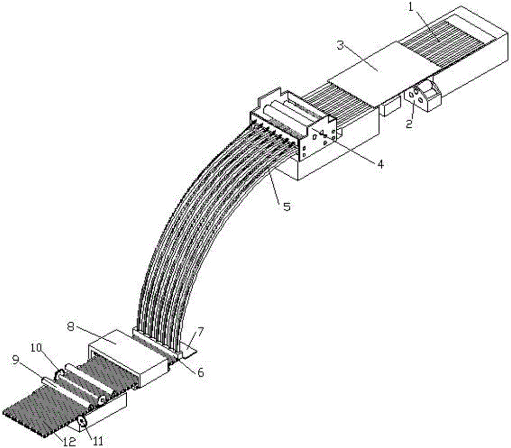 Manufacturing device and method for novel corrugated paperboard