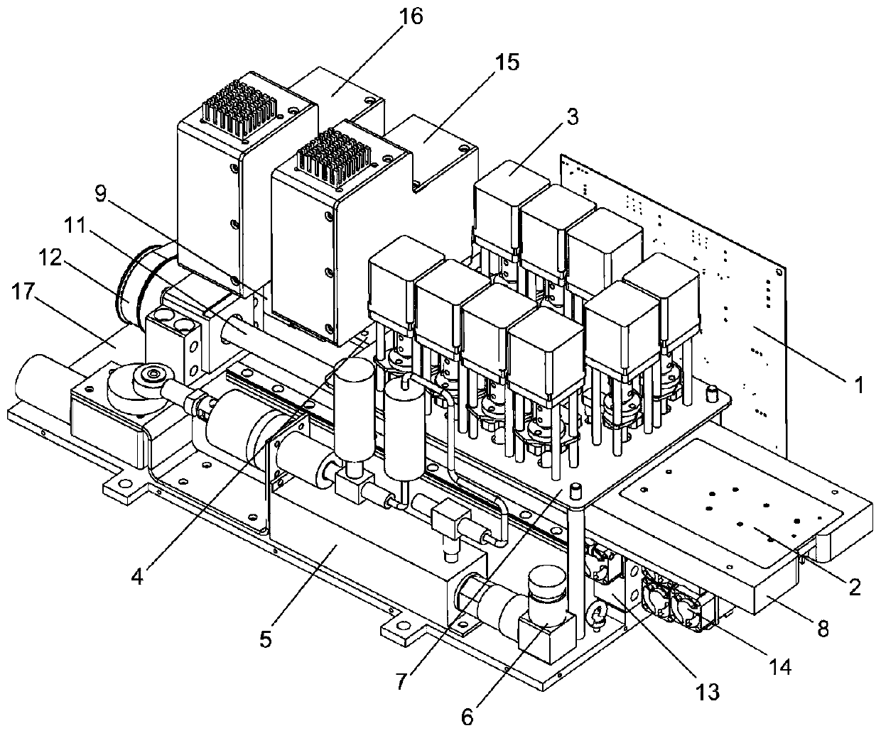 Full-integrated small-scale chip type digital PCR detection system and detection method