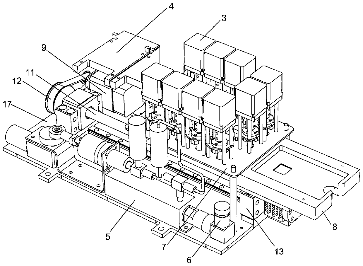 Full-integrated small-scale chip type digital PCR detection system and detection method