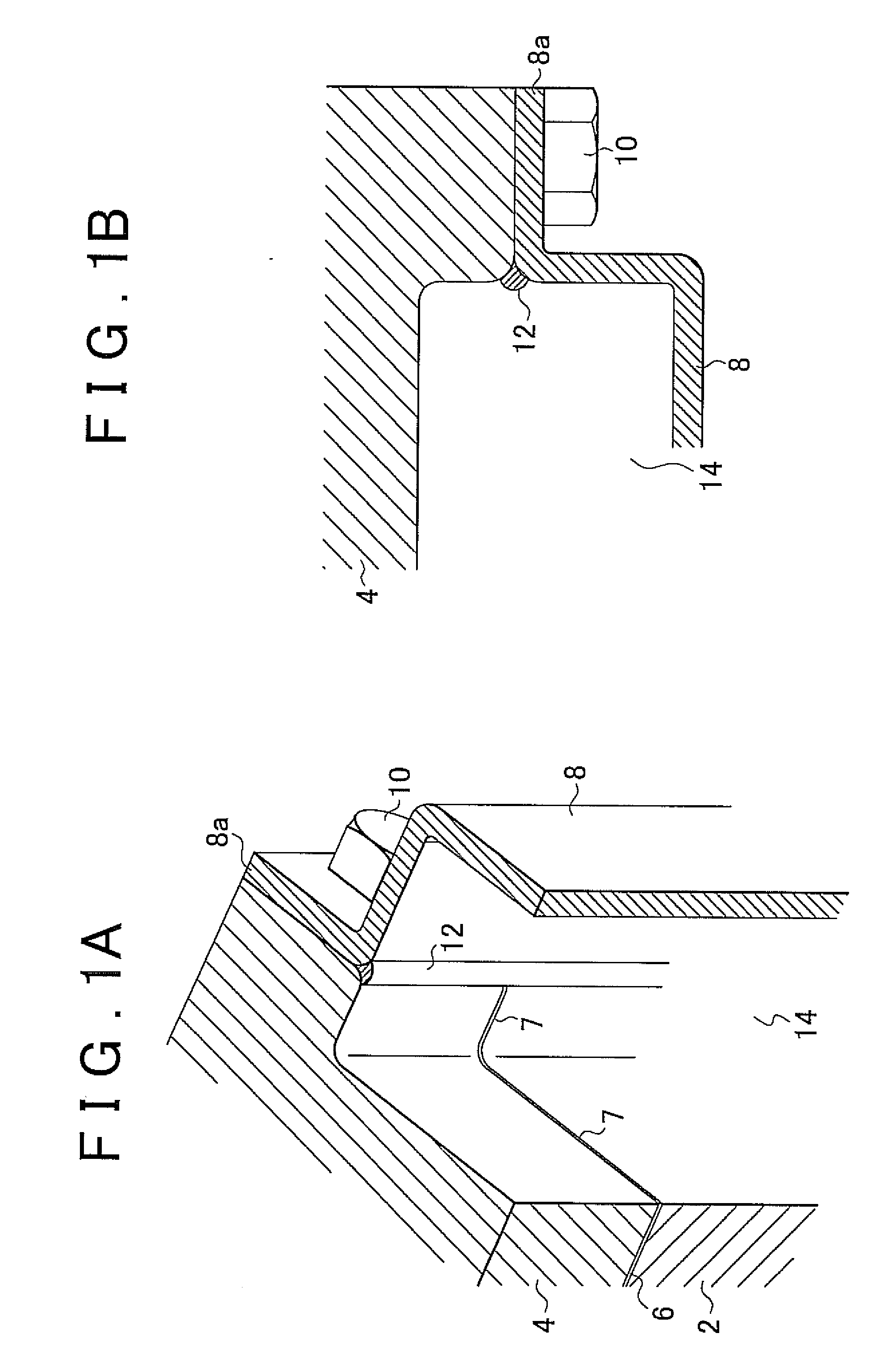 Seal structure, chain case, and seal structure formation method