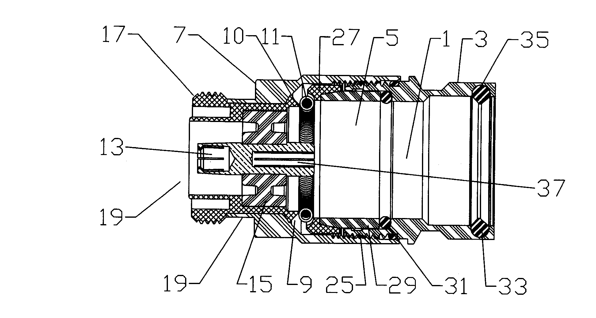 Multi-shot Coaxial Connector and Method of Manufacture