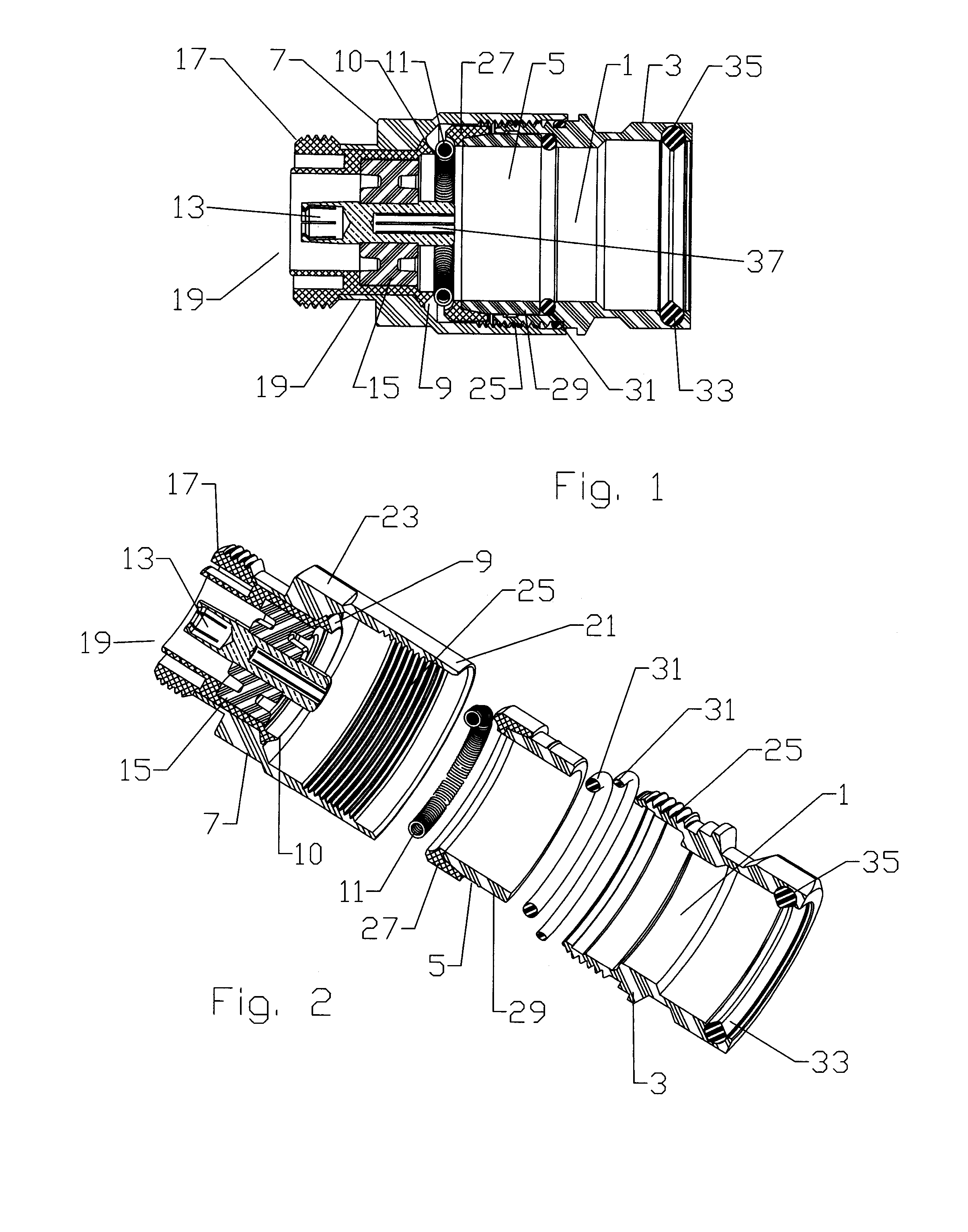 Multi-shot Coaxial Connector and Method of Manufacture