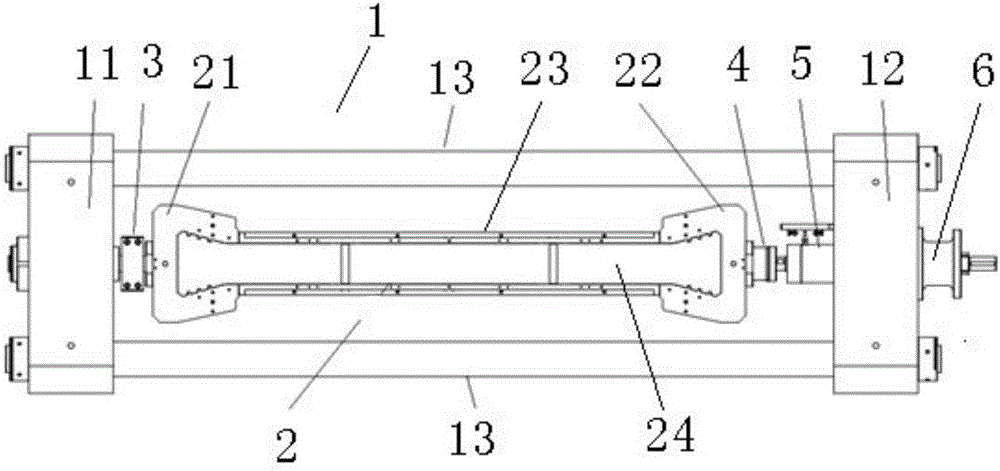 Concrete temperature stress testing machine with temperature deformation self-compensation function