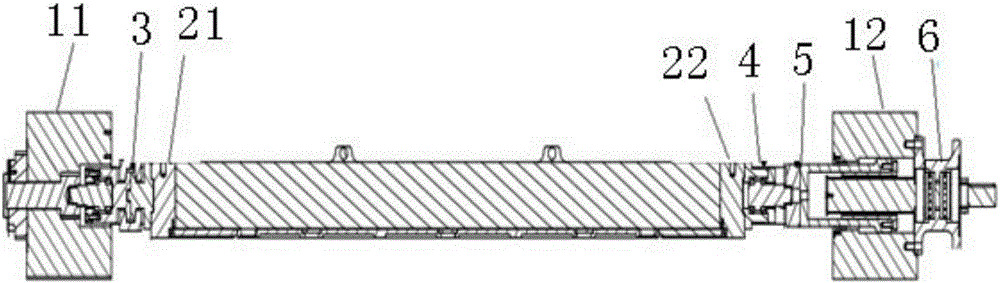 Concrete temperature stress testing machine with temperature deformation self-compensation function