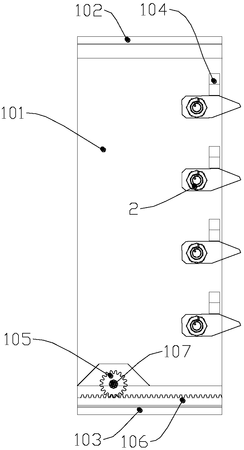 Parallel-type spline falling-prevention device and application method thereof