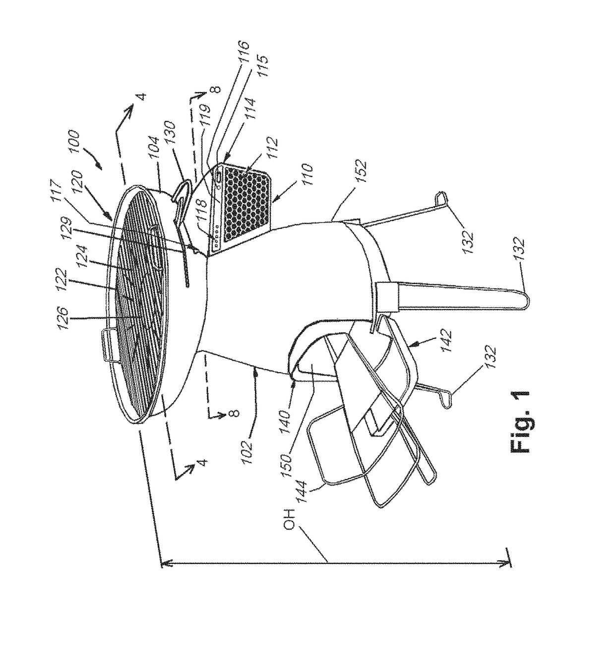 Portable combustion device utilizing thermoelectrical generation