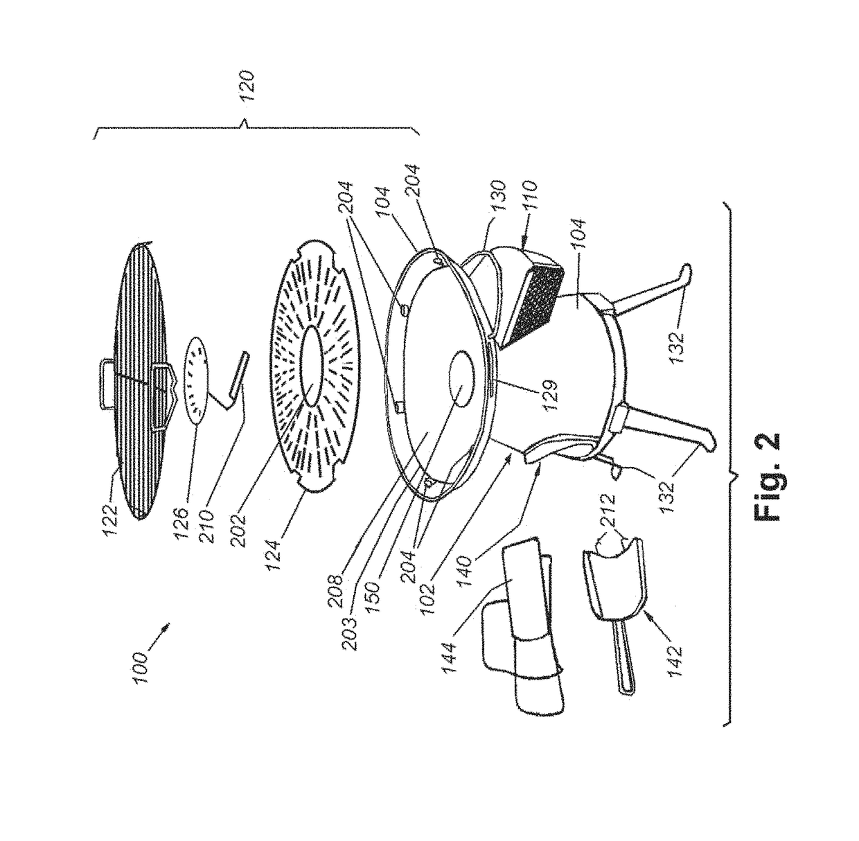 Portable combustion device utilizing thermoelectrical generation