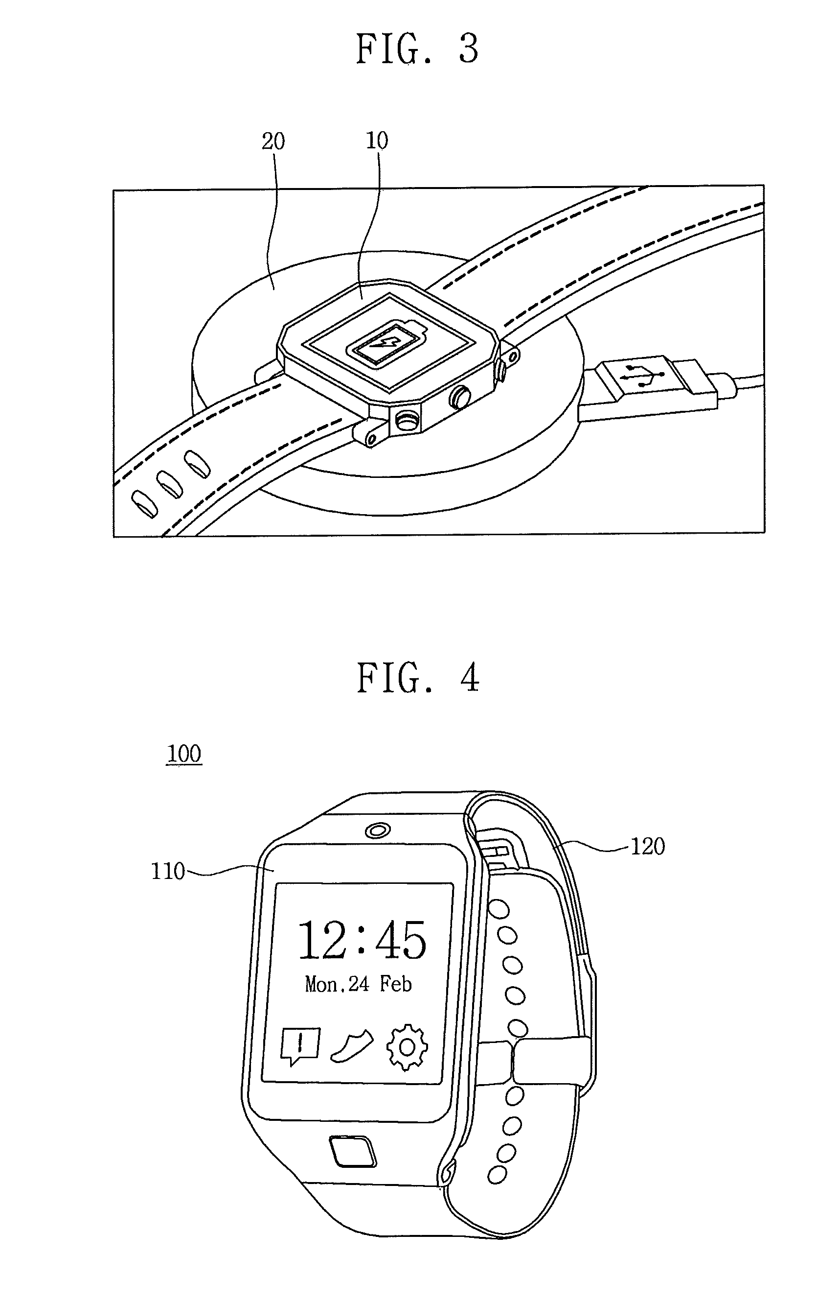 Smart watch for enabling wireless charging