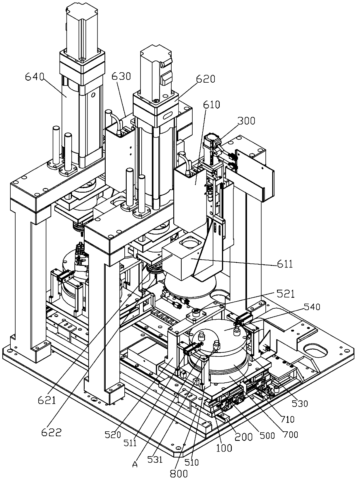 An automatic processing equipment with automatic clamping function